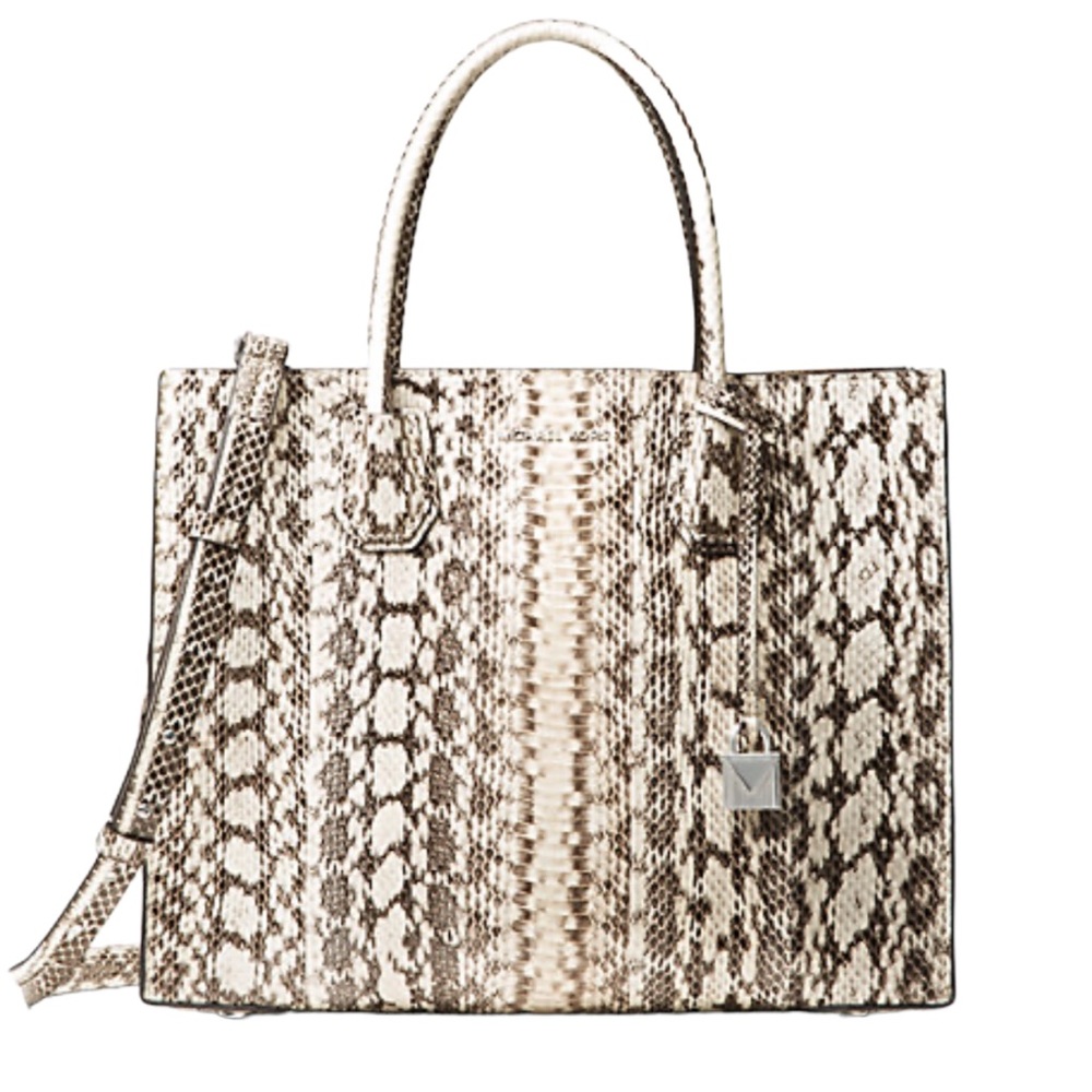 Micheal Kors LG Conv Tote Genuine Snake Skin
